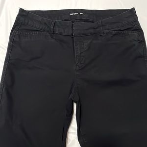Black Size 10 Old Navy Pixie Chino Khakis